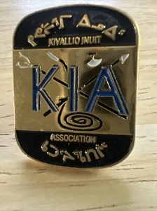 Vintage 1995 KIA Kivalliq Inuit Association Gold Tone Collectible Lapel Pin  - Picture 1 of 10