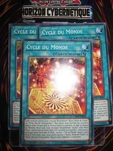 YU-GI-OH! COM PLAYSET CYCLE DU MONDE (LOT DE 3) CYHO-FR056 NEUF EDITION 1 - Picture 1 of 1