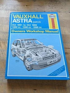 Vauxhall Astra Mk3 Petrol (1991-1992) Haynes Owners Workshop Manual - Picture 1 of 6