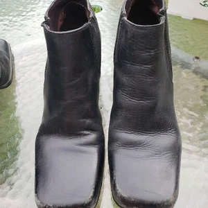 Reaction Kenneth Cole Shoes Women's 8.5 Black Leather Short Boots - Picture 1 of 5