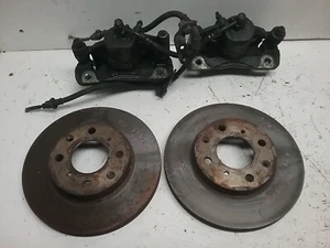 1996-2000 Honda Civic DX Left And Right Front Brake Discs And Brake Calipers - Picture 1 of 6