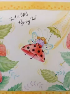 Biglietti appunti vuoti Hallmark coccinella fragola carini! 7 carte 5 buste BM 469-2 - Foto 1 di 7