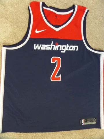 Washington Wizards Jersey, # 2 John Wall, Nike 2XL Blue Cover