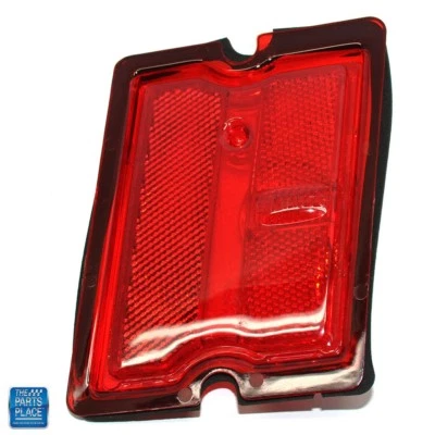 Conjunto de lente de lámpara de marcador lateral panel cuarto trasero El Camino 1973-1977 LH Foto 1 de 2