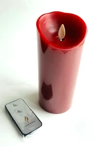 Christmas Luminara 3"x 8" Red Flamless Candle - Picture 1 of 5