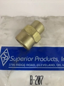 B-207 Bf-4-2HP Brass Coupler BF42HP -B 1/4NPTF x 1/8NPTF One Each Adapter - Picture 1 of 6