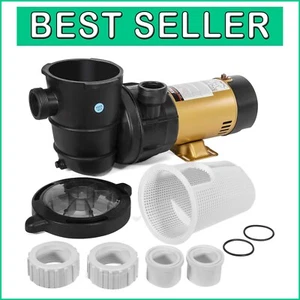 Quieter 1.5HP Variable Speed Above-Ground Pool Pump with Strainer Basket - Picture 1 of 10