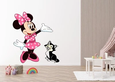 Minnie Mouse & Figaro Wall Sticker - Image 1 of 4