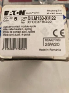 5 Stück Eaton DIL2M150-XHI22, Hilfskontakte, 2Ö / 2 S, Nagelneu, OVP, # 277950 - Bild 1 von 2