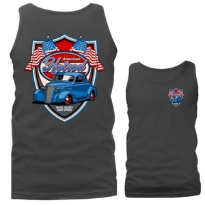American Hot Rod Classic Vintage Custom Vehicle Car Automobile Tank Top - Picture 1 of 8