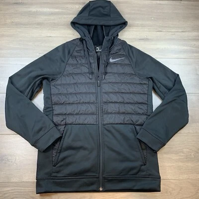 Jaqueta Nike Therma Training sintética acolchoada com capuz zíper completo masculina pequena - Imagem 1 de 4