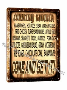 COUNTRY KITCHEN METAL SIGN funny mother's gift VINTAGE style decor 733 - Picture 1 of 2