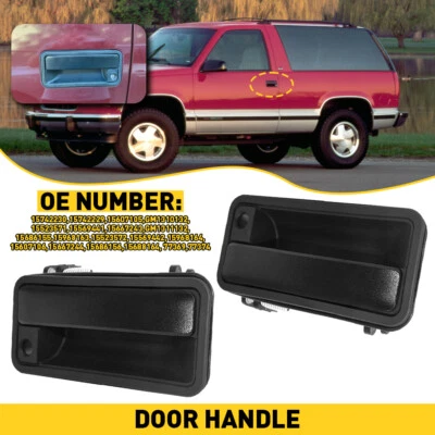 Manija de puerta exterior delantera de 2 piezas para camioneta Chevy GMC C1500 88-94 exterior Foto 1 de 4