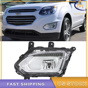 Left Side Fog Light Lamp Chrome For Chevrolet Equinox Premier LTZ 2016-2017 - Picture 1 of 8