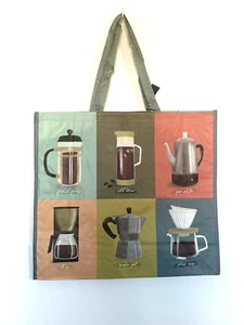 Kaffeeliebhaber Cold Brew Tropf French Press wiederverwendbar Lebensmittel Geschenk Einkaufstasche Neu mit Etikett - Bild 1 von 5