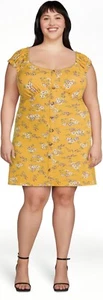 No Boundries Juniors Button Front Floral Print Swing Dresses  Sizes  L, XL, XXL - Picture 1 of 24