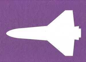 LARGE SPACE SHUTTLE die cuts scrapbook cards - Picture 1 of 1