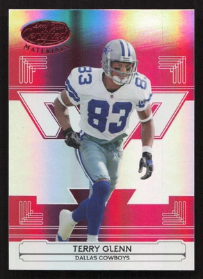 2006 Leaf Certified Materials Terry Glenn Mirror Red #/100 #42 Card - Image 1 of 2