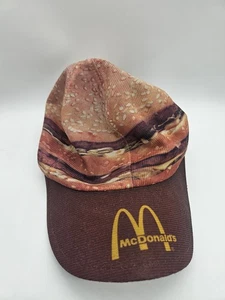 Vintage 80’s McDonald's Big Mac Snapback Hat Fast Food Promo Cap Made in USA - Picture 1 of 4