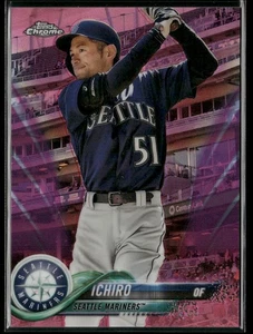 2018 Topps Chrome Update #HMT45 Ichiro Pink Refractor - Bild 1 von 2