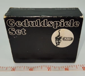 Giochi di pazienza set puzzle 4 tasche Germania Ovest Pussycat Games 1986 Mind Benders - Foto 1 di 18