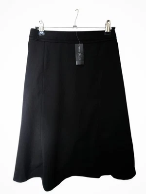 Falda acampanada negra del mercado negro de la Casa Blanca talla 10 nueva con etiquetas Foto 1 de 4