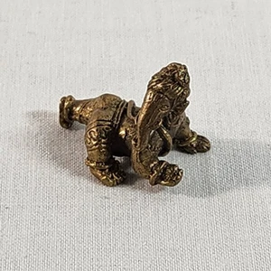 Messing LORD GANESHA THAI HINDU AMULETT Statue GOTT DES ERFOLGS Glück Reichtum Talisman - Bild 1 von 9