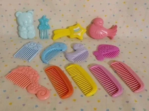 Vintage G1 My Little Pony Accessories Bear Star Fish Comb Bird Brush Lot - Picture 1 of 10