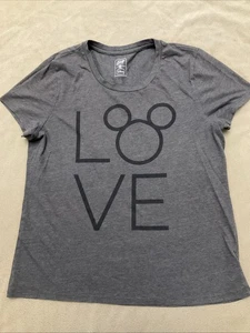Camiseta Mickey Mouse Antigua Azul Marino Coleccionables XL Alta Mujer Gris - Imagen 1 de 3