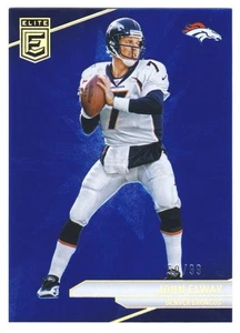 2024 Panini Donruss Elite John Elway #39 Blu SP Parallelo #/99 Broncos HOF - Foto 1 di 2