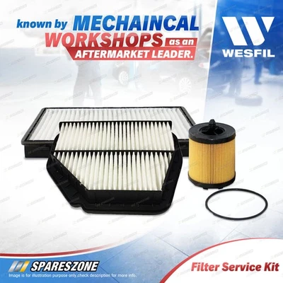 Wesfil Oil Air Cabin Filter Service Kit for Holden Captiva CGII 2.4L 2011-2019 - image 1 of 2
