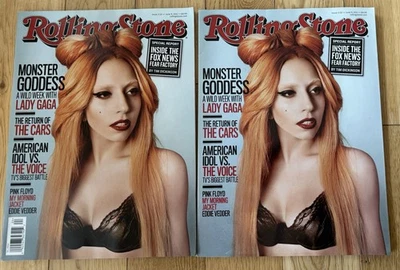 Rolling Stone Magazine Lady Gaga Cover Issue 1132 June 9,2011 2 Copies No Labels Foto 1 de 2