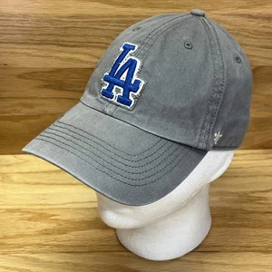 Los Angeles Dodgers Mütze grau 47 Marke bestickt Strapback MLB Cap - Bild 1 von 9