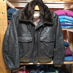 Pendleton G1 Leather Jacket Made in the USA Wool Outer Rare Vintage - Picture 1 of 12