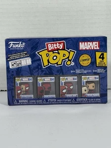 Funko Bitty Pop Marvel's Spider-Man 4-Pack mit Peter Parker CHASE Neu in OVP - Bild 1 von 1