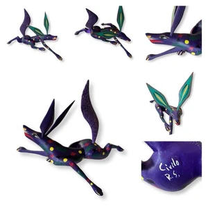 Civilo R.S. Alebrije Fox-Hare Hybrid Sculpture Mexican Folk Art Oaxaca 12” - Picture 1 of 16
