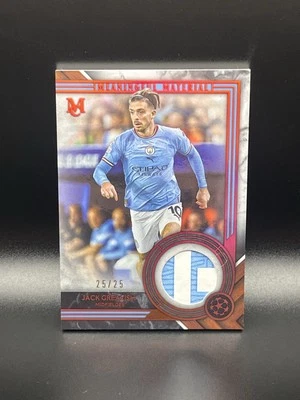 2022-23 Museum Collection Jack Grealish Meaningful Materials Red 25/25 Patch - Image 1 of 3