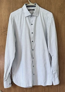 Hammer Made Men's Blue Patterned Dress Shirt Size 16.5 - Picture 1 of 9