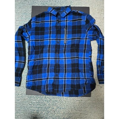 HAWK Franela Azul Brillante LG, 100% Algodón, Manga Larga, Patinador Boi, Grunge Life Foto 1 de 4