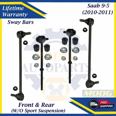 Barra estabilizadora delantera y trasera MOOG OEM para Saab 9-5 2010-2011 garantía de por vida Foto 1 de 4