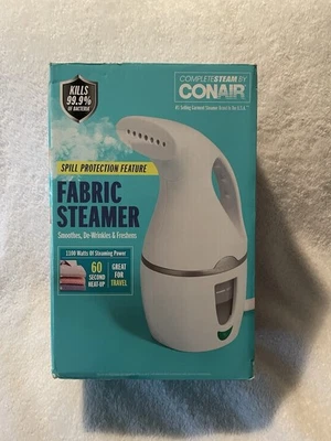 Vaporizador de tela portátil de vapor completo Conair 1100 vatios modelo GS2W nuevo en caja Foto 1 de 4