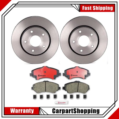 Pastillas de freno delanteras y rotores para Dodge Journey 2009 2010 2011 Brembo Foto 1 de 4