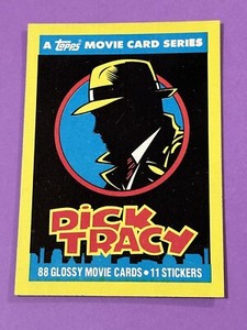 1990 Topps Dick Tracy #1 Cover Card