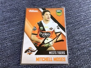 Mitchell Moses 2017 Traders Wests Tigers Signed Nrl Trading Card NSW Australia - Picture 1 of 1