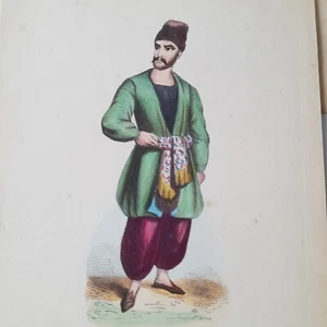 ARMENIE MARCHAND ARMENIEN COSTUME GRAVURE COULEURS 1843 G77 - Picture 1 of 1