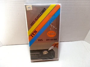 Vintage VHS Video Head Cleaner SHG For VCRs & Cams Include Empty Solution Bottle - Picture 1 of 9
