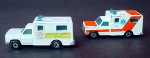 2 Vintage 1977 Matchbox Ambulance Paramedics E-11 & Superfast Diecast 1/64 Scale - Picture 1 of 12