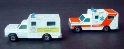 2 Vintage 1977 Matchbox Ambulance Paramedics E-11 & Superfast Diecast 1/64 Scale - Image 1 of 4