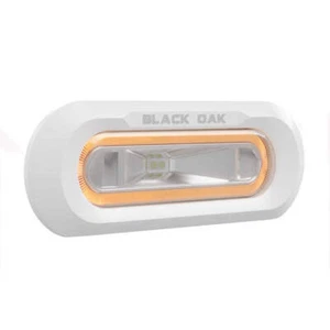 Black Oak Low Pro Marine Spreader Light - Flush Mount - White Housing - Amber LE - Picture 1 of 1