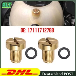 2Pc für BMW E36 E39 E46 17111712788 Entlüftungsventil Ventil Schraube + Dichtung - Bild 1 von 4